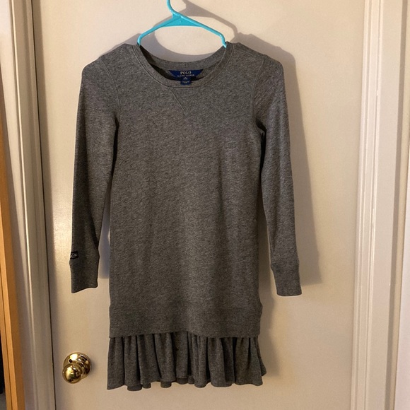 ralph lauren grey sweater dress Polo Ralph Lauren Cashmere Sweater Dress in Gray